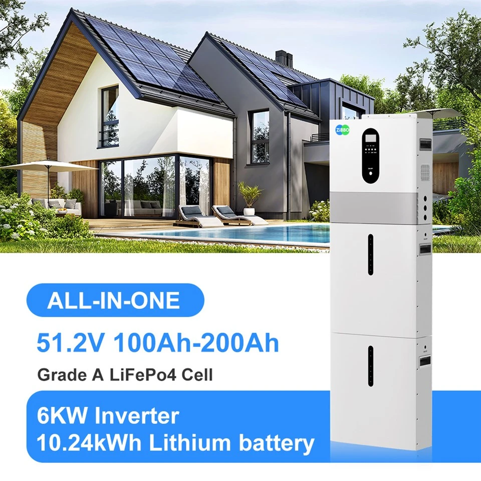 Solar All-in-one 6KW Inverter + 10kwh Lithium Battery